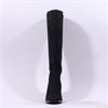 Pedro Anton Glasgow Knee High Heel Boot - Black Suede
